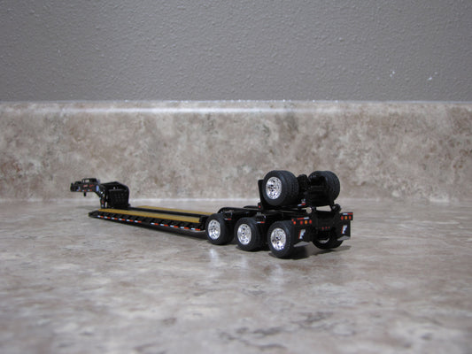 TRL1476 Black Fontaine Magnitude Lowboy Trailer w Flip Axle