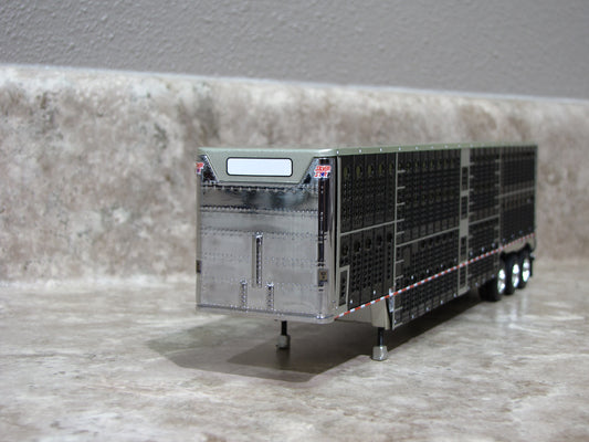 TRL 1149 Black Sided Wilson Tri Axle Livestock Trailer