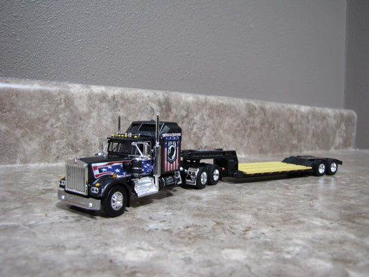 #60-1312 Kenworth W900A POW/MIA with Aerodyne sleeper with Rogers lowboy