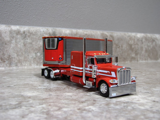 #60-1325 1/64 "Can't Afford It" Jimmy Ganski - JC Ganski Peterbilt 389 w/Chrome Reefer (Red)