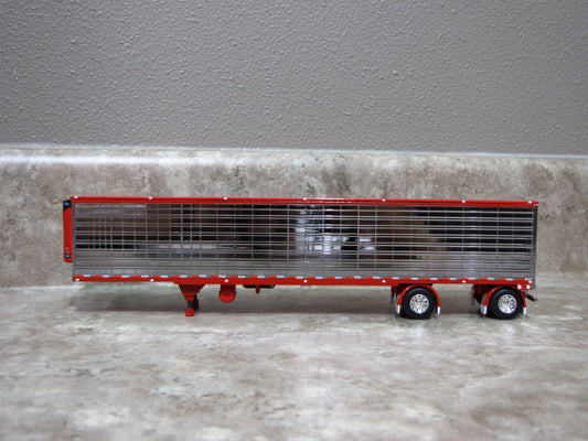 TRL 1324 Chrome Red Carrier Reefer Spread Axle Trailer